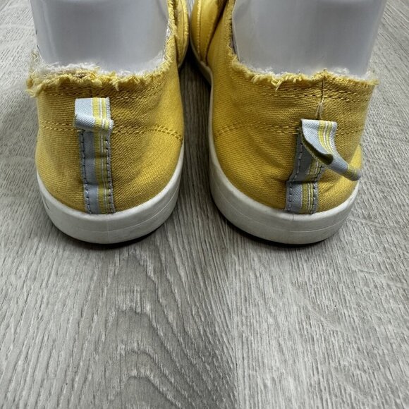 Vionic Beach Malibu Shoes Womens Size 8 Yellow Slip On Canvas Comfort Casual - Picture 7 of 10